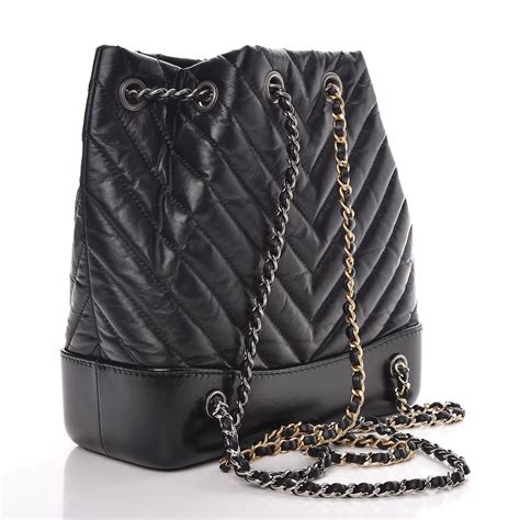 chanel gabrielle small backpack black